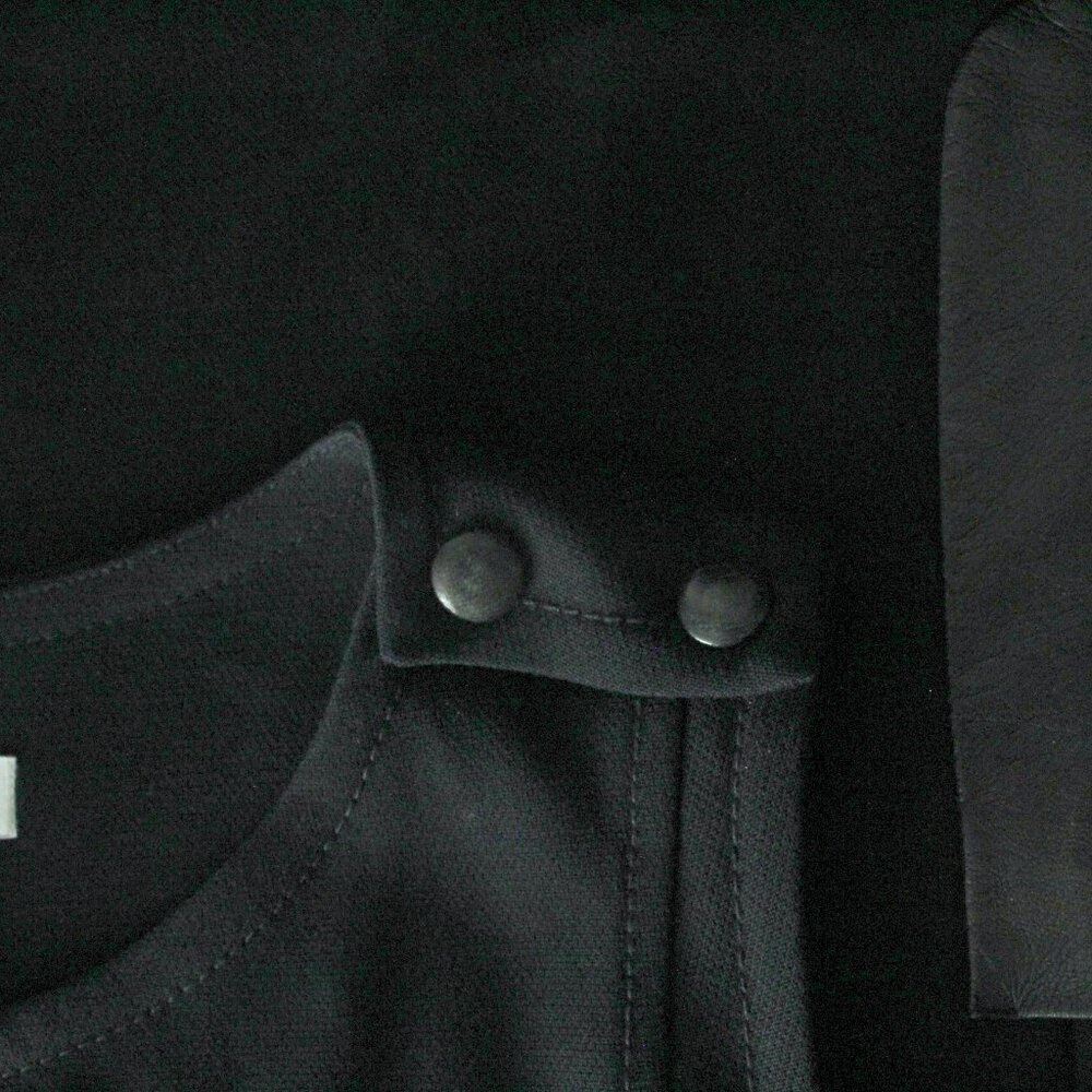 Sandro Black Lamb Leather Front Patch Pocket Slee… - image 7